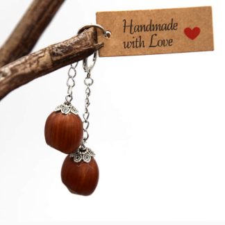 prodktfoto von haselnuß ohrringen mittellang